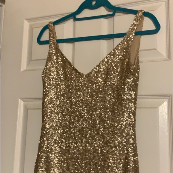 Floor length bridesmaids dress